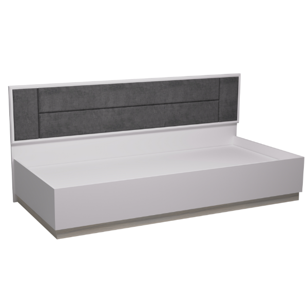 Aurelio 80 Кровать Белый-Блеквуд Сатиновый