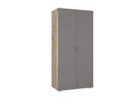 ЛАЙТ Шкаф ШРК-2 (2100*1000*570)Дуб Крафт Серый/Серый Графит