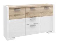 Комод Венето Дуб санремо/Белый