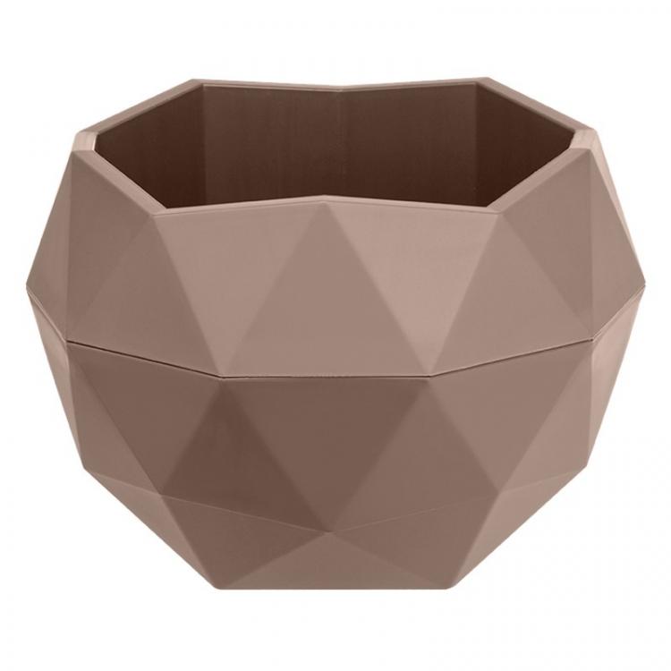 Кашпо "Топаз" (2,5л.) Цв. Мокачино (Арт. КШ-9801)