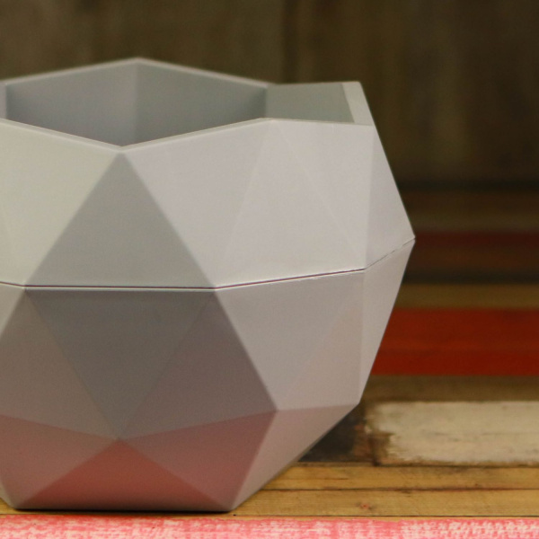 Кашпо "Топаз" (2,5л.) Цв. Серый жемчуг (Арт. КШ-9799)