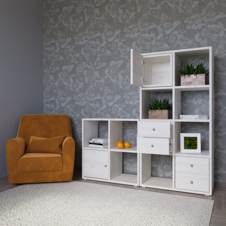 КОРИНН  Стеллаж 2 х 2 ячейки / Сосна лофт 