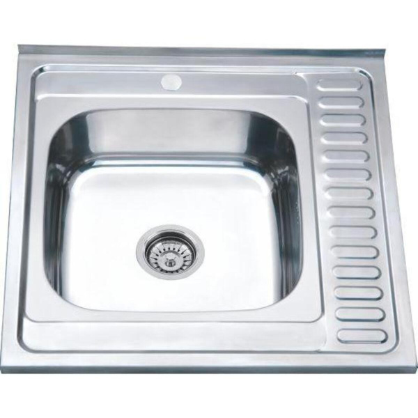 Мойка MG6-6060  L  (со сливной арматурой) 