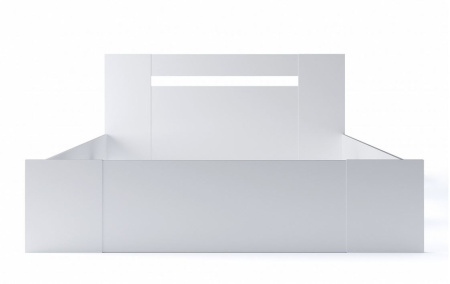 Дрезден Кровать 453,02 (без основания) Белый