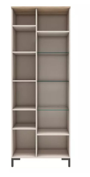 Тоскана 535.10 Шкаф со стеклом Кашемир серый