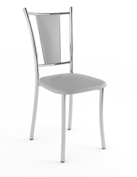 Стул Марсель Стандарт (хром, к/з Серый 700)