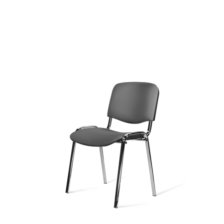 Стул ИЗО CH Z11 (черный) каркас ХРОМ 