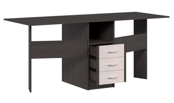 Стол-книжка с ящиками на 400 Венге/Бетон пайн