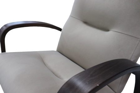 Кресло "ЛАДОГА-2" ткань Фреш 04,бежевый / Орех 