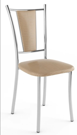 Стул Марсель Стандарт (хром, к/з Кайман беж 276)