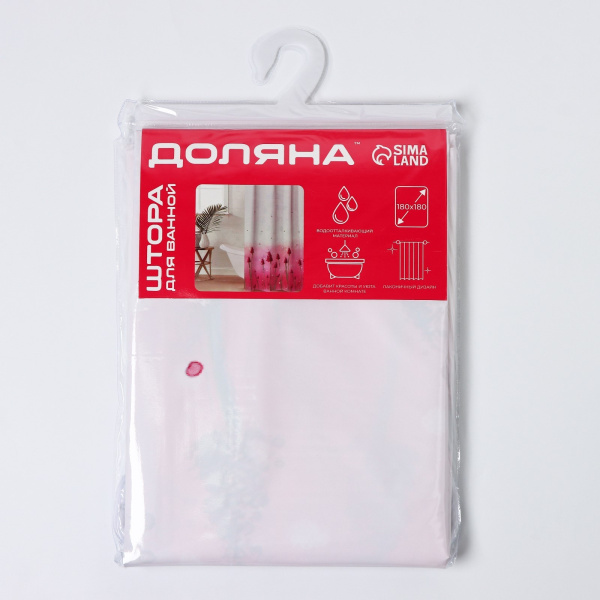 Штора для ванной "Лаванда", 180х180 см. EVA   3820756