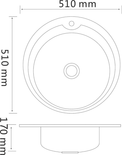Мойка MG6-51   (круглая)