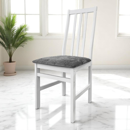 Стул Соло Р белая эмаль/ Kатания 19