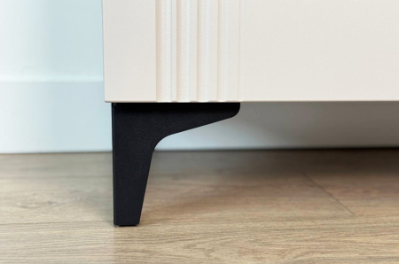 Комод Рич кашемир/фрапучино матовый/черный