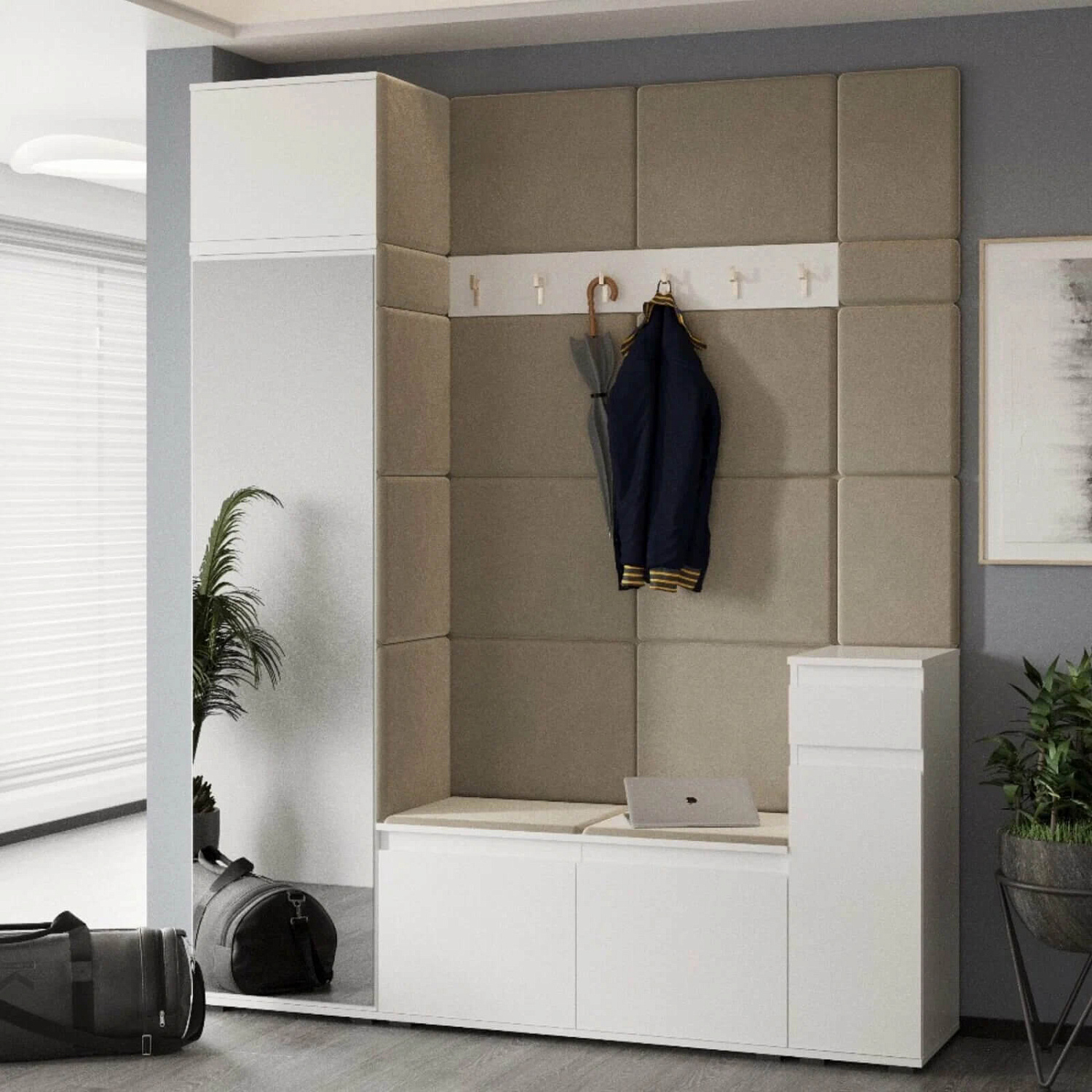 STARK Прихожая Антресоль 50/ Белый 