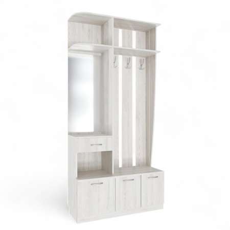 Прихожая БН-196 веш с зерк 1000*410*2100 (Сосна Лофт)