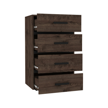 Nature 45 Комод Дуб Апрель темный-Черный