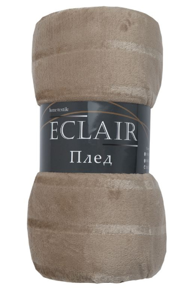 Плед Texrepublic фланель однотонный страйп 1,5 сп 30683