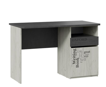 Письменный стол Оксфорд-2 Матера / Дуб крафт белый с рисунком