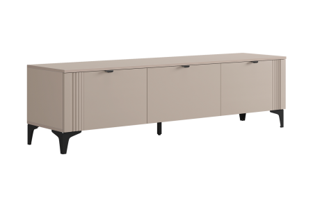 Тумба 2 Рич кашемир/фрапучино матовый/черный