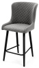 Стул Парма БАРНЫЙ, Т177- графит+нога барная Bh70см 1R38 (черный)