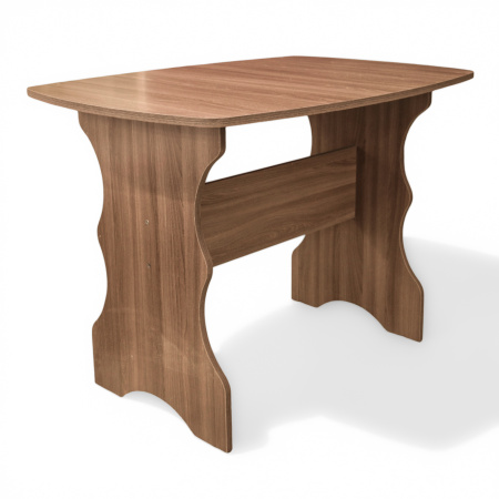 Обеденная группа, Ясень шимо темный (скамья, стол, табурет), Кож.зам. Sicilia BROWN